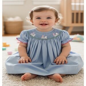 Delaney blue Bunny Dress